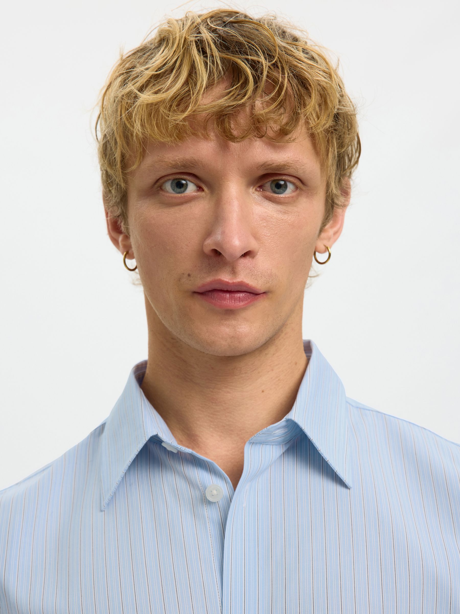 RELAXED FIT LANGARMHEMD, Della Robbia Blue, highres