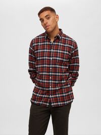 FLANNEL SHIRT, Burnt Henna, highres
