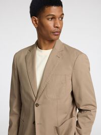 100% BAUMWOLL BLAZER, Chinchilla, highres