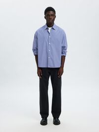 RELAXED FIT STREIFENSHIRT, Medieval Blue, highres