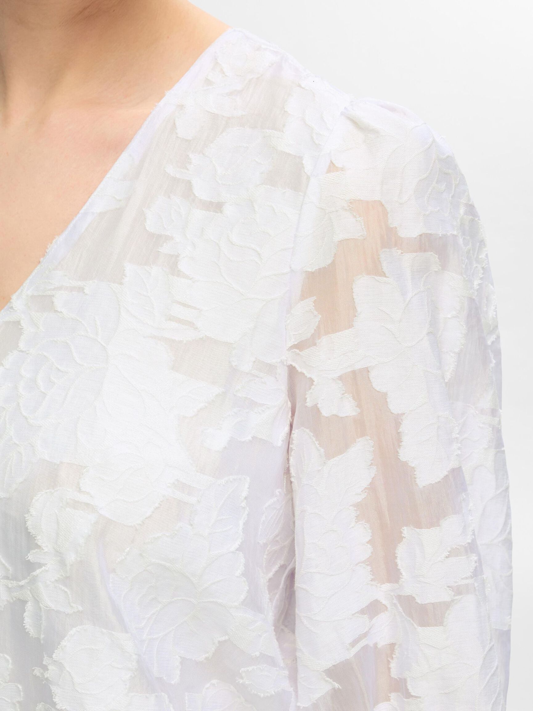 FLORAL-PRINTED BLOUSE, Bright White, highres