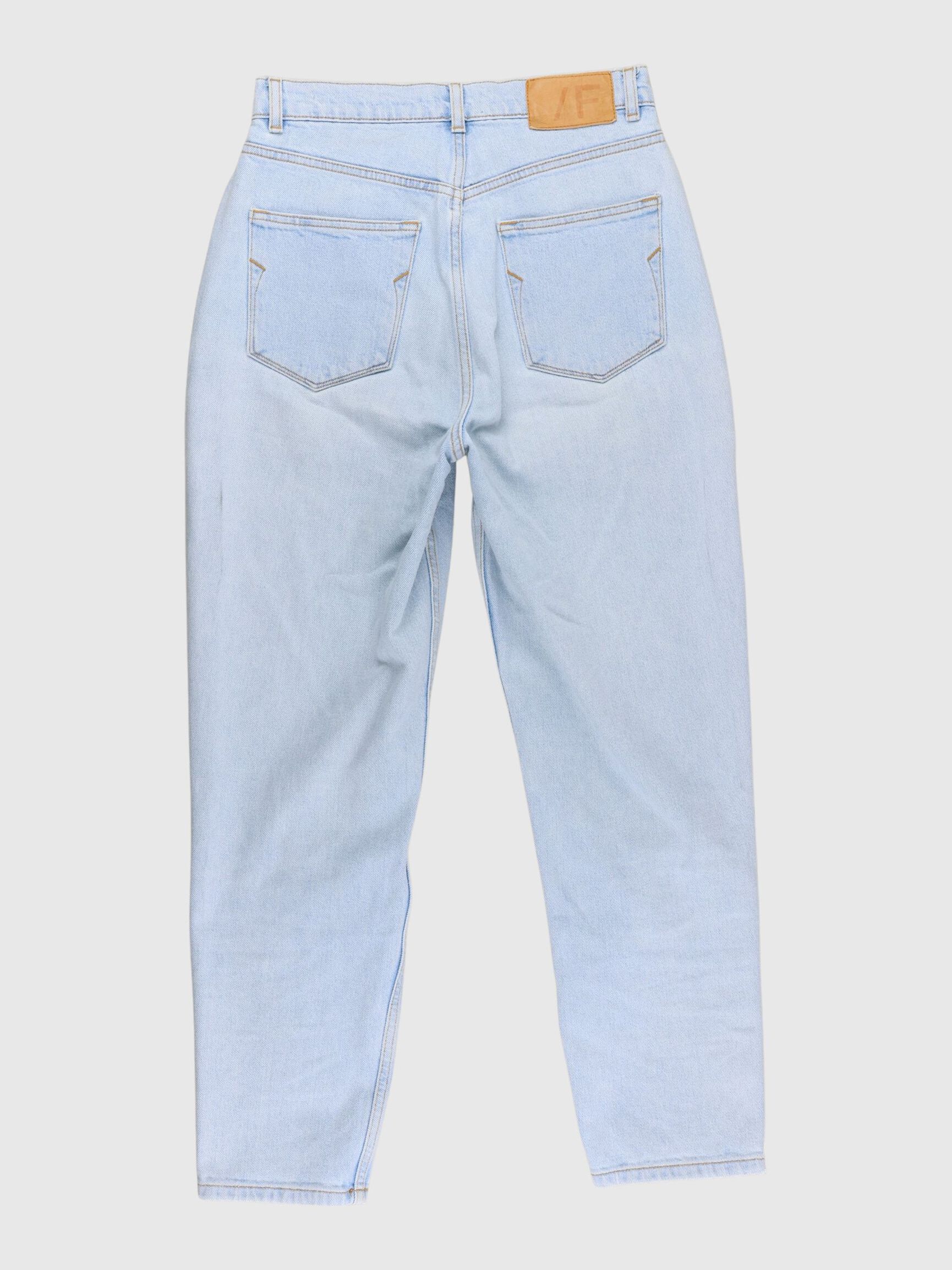 HIGH WAIST MOM JEANS, Light Blue Denim, highres
