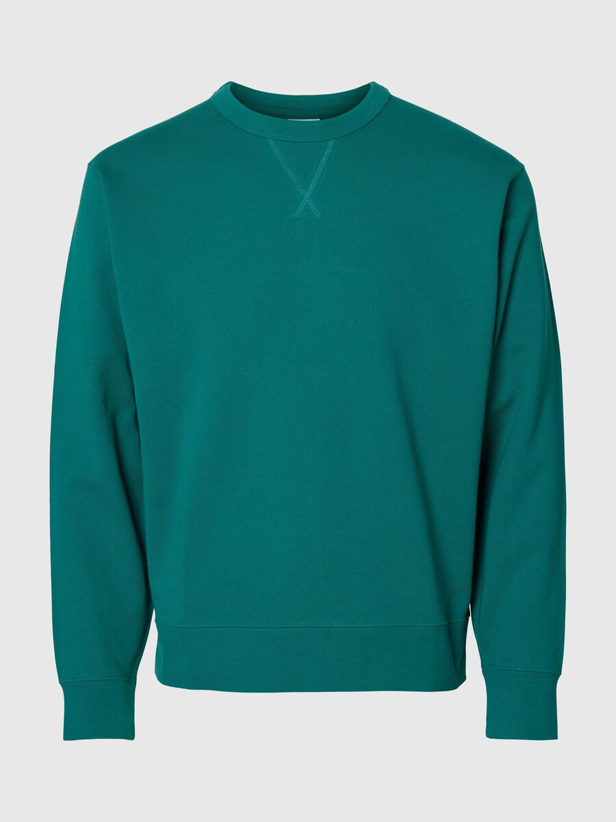 Selected 100% COTTON SWEATSHIRT, Bayou, highres - 16099829_Bayou_001.jpg