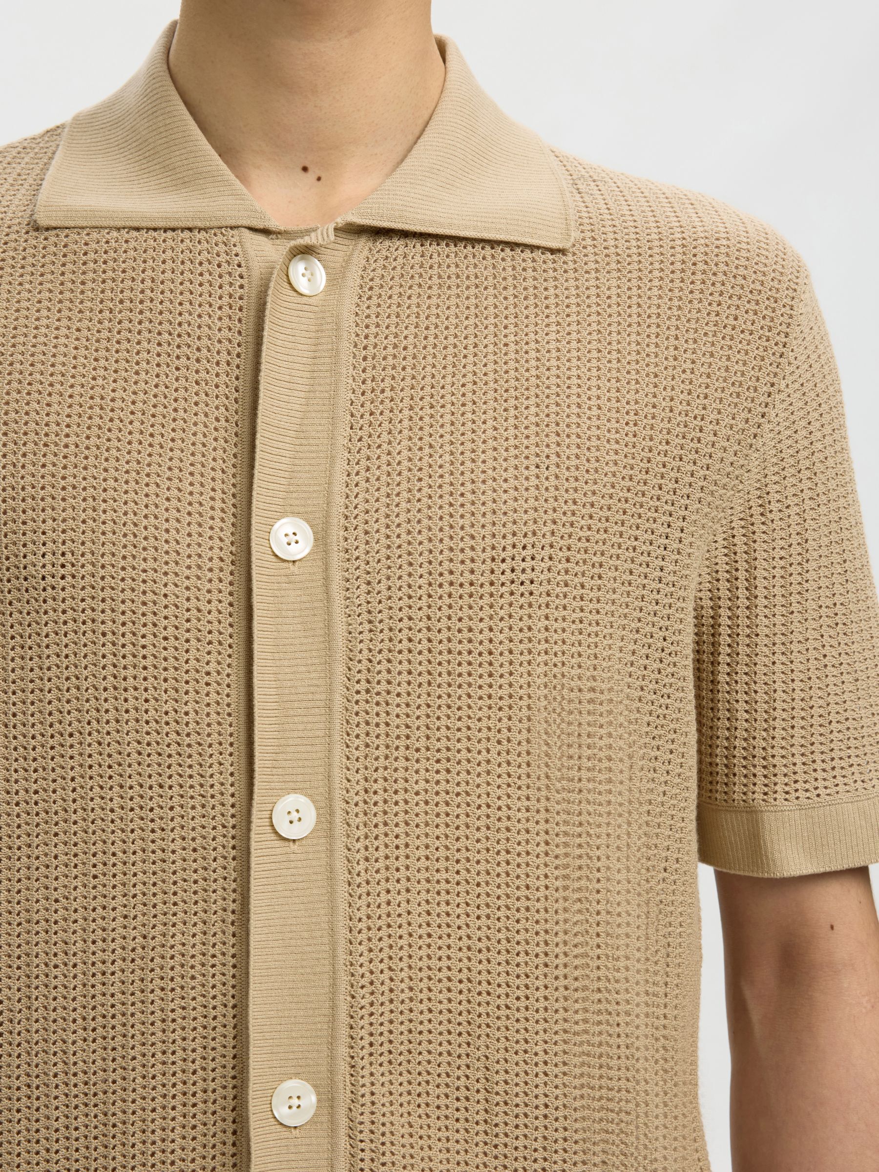 MANGAS CORTAS CAMISA, White Pepper, highres