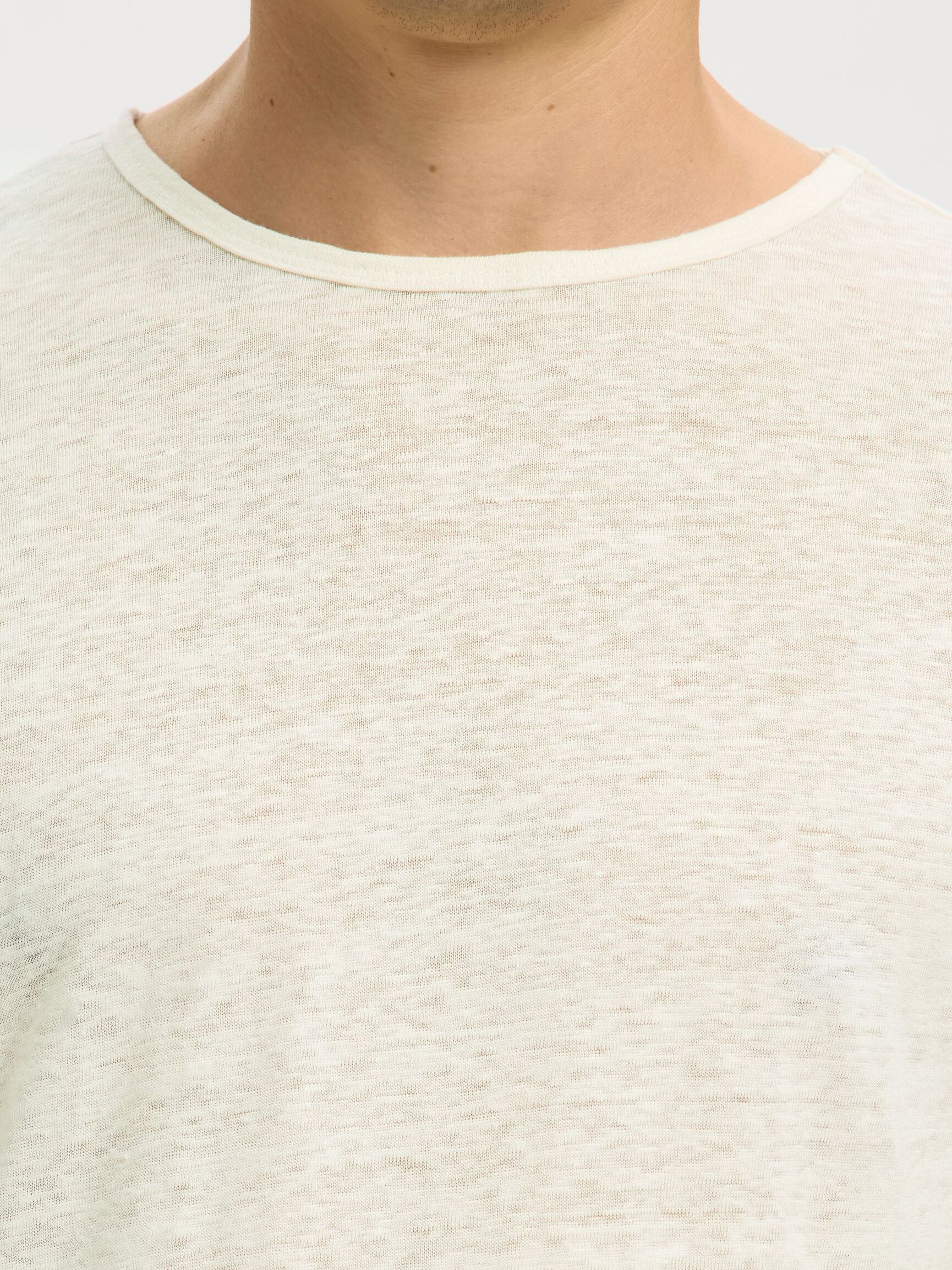 LIN T-SKJORTE, Egret, highres