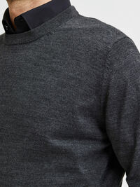 LÅNGÄRMAD TRÖJA, Medium Grey Melange, highres