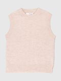 Selected COL ROND GILET TRICOTÉ, Black, highres - 80000266_IcyPink_915219_001.jpg