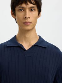 REGULAR FIT POLO SHIRT, Navy Blazer, highres