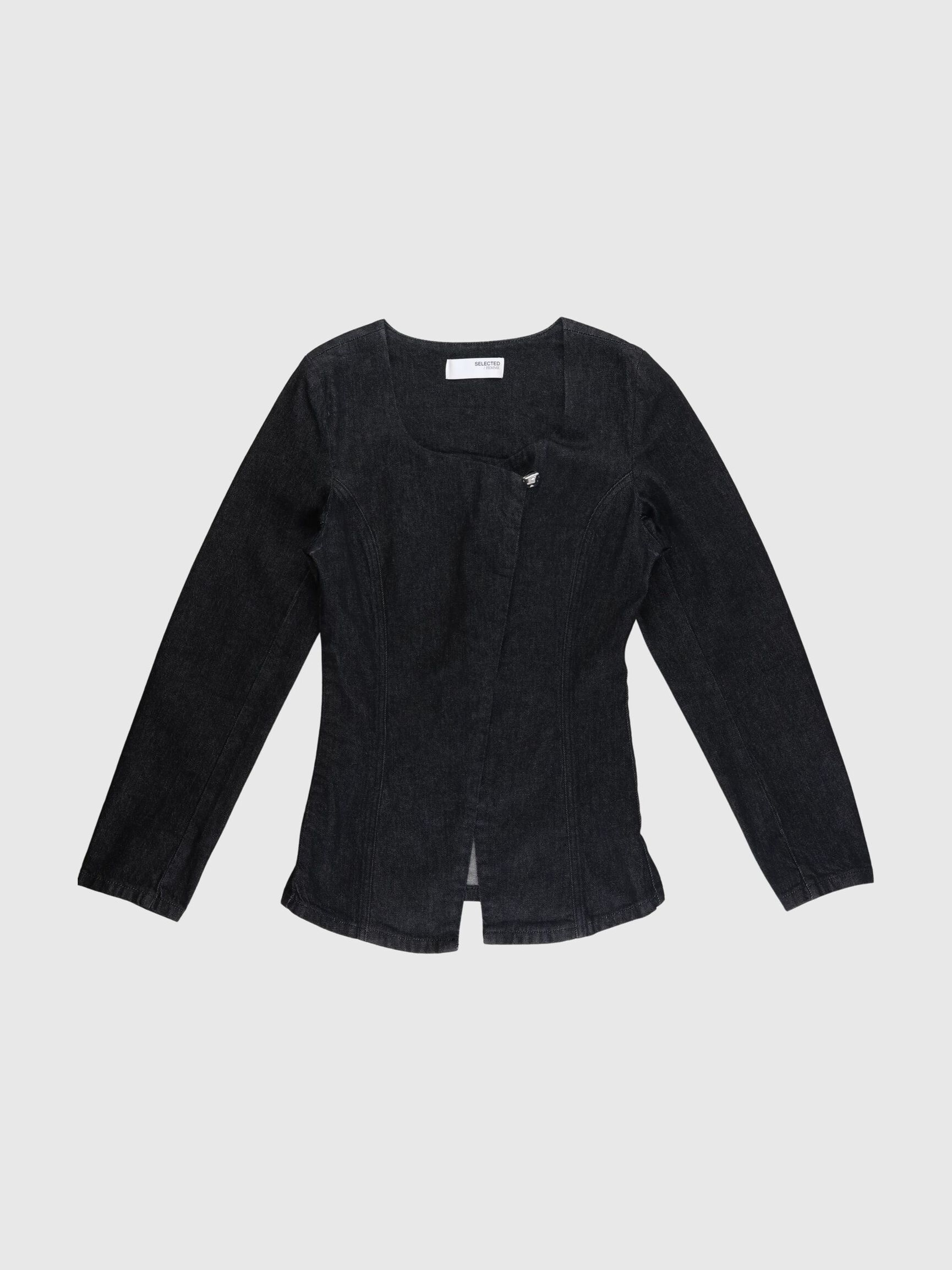 DENIM BLAZER, Black Denim, highres
