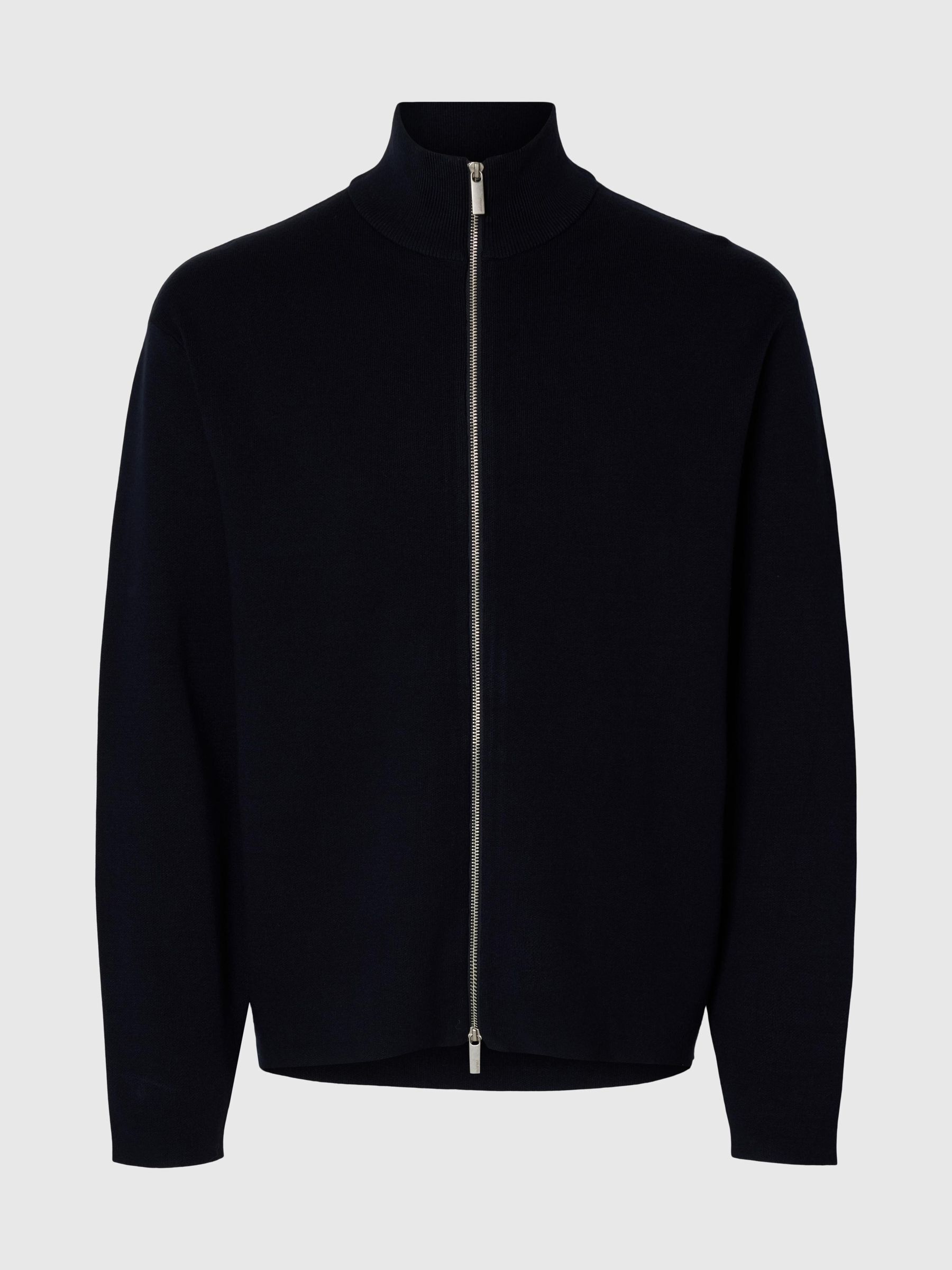 RELAXED FIT STRICKJACKE, Sky Captain, highres