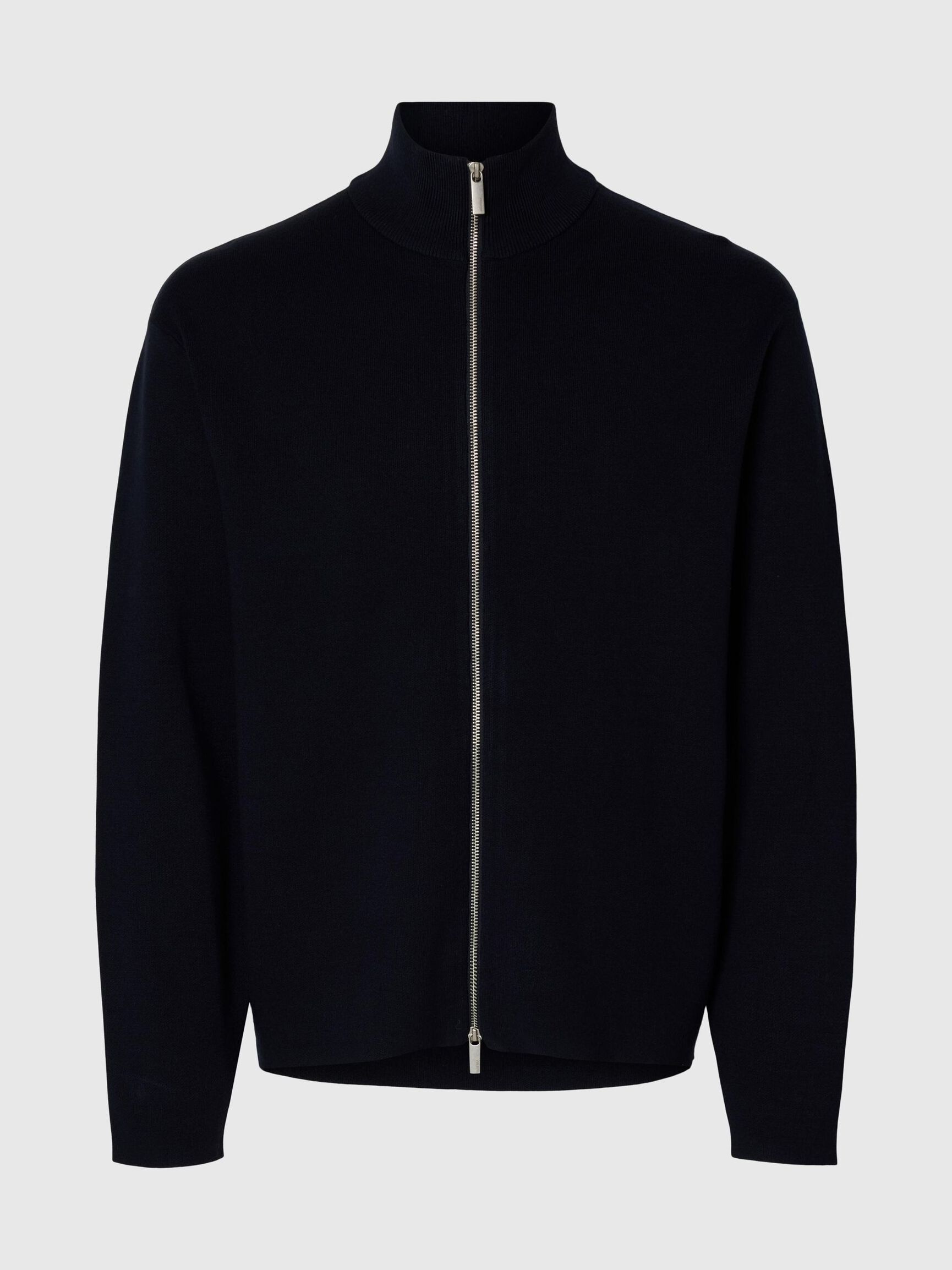 RELAXED FIT STRICKJACKE, Sky Captain, highres