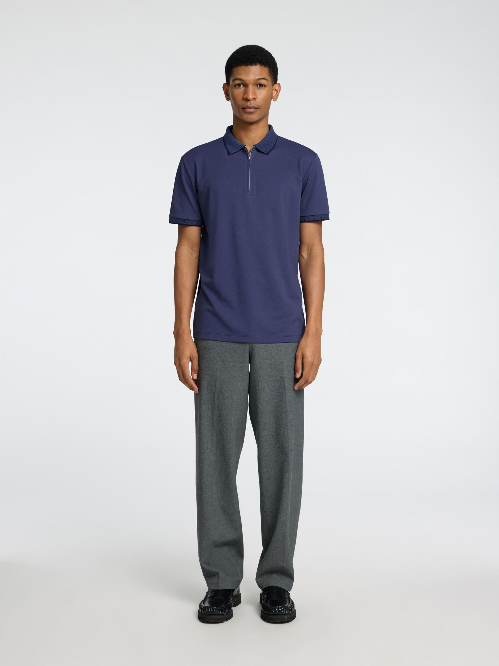 SHORT SLEEVED POLO SHIRT, Oceana, highres