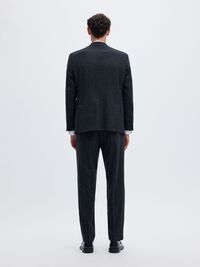 REGULAR FIT SINGLE-BREASTED BLAZER, Dark Sapphire, highres