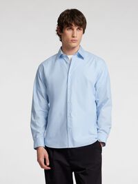 RELAXED FIT LANGARMHEMD, Cashmere Blue, highres