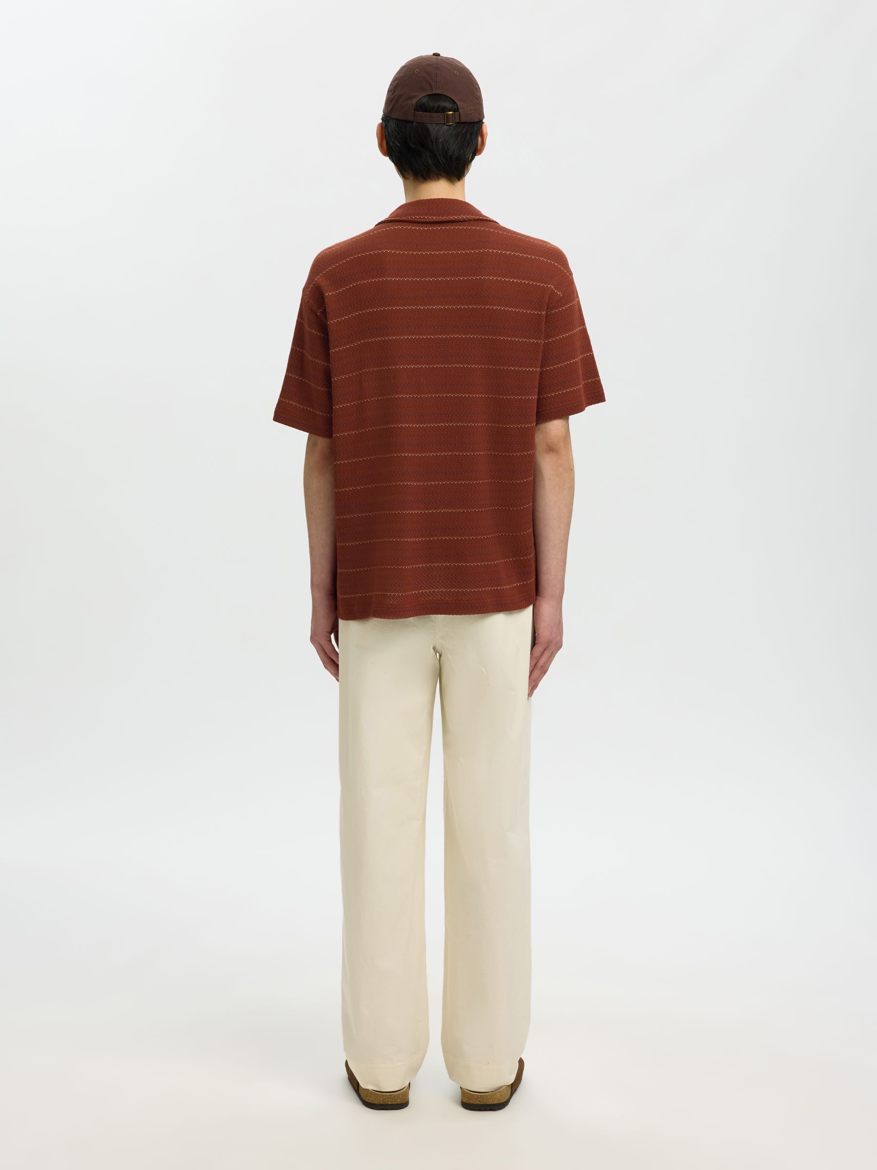 REGULAR FIT SHORT SLEEVED SHIRT, Cherry Mahogany, highres