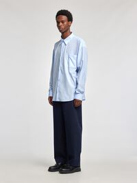 RELAXED FIT SHIRT, Cashmere Blue, highres
