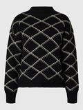 Selected PRINTED HIGH-NECK JUMPER, Black, highres - 16097376_Black_001.jpg