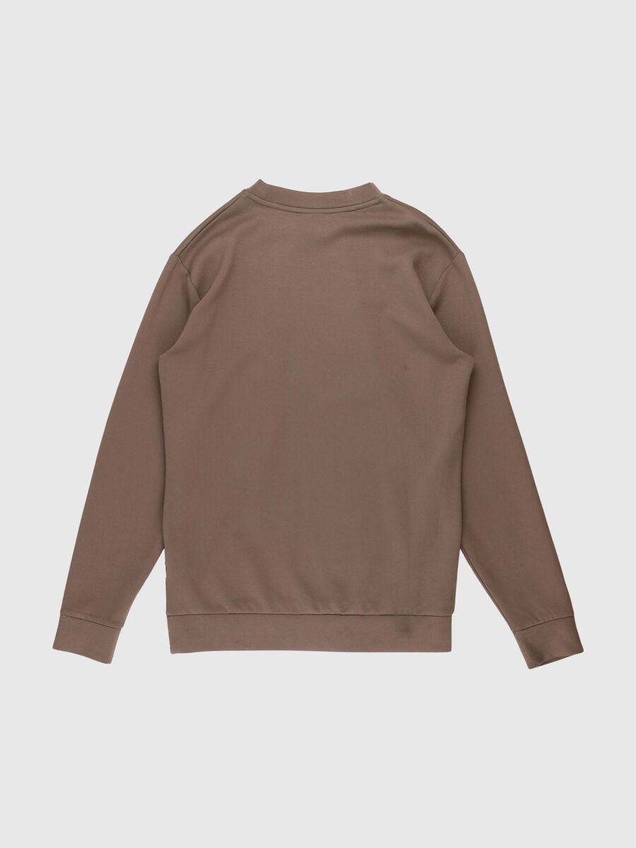 Selected VISCOSE BLEND SWEATSHIRT, Morel, highres - 80000444_Morel_002.jpg