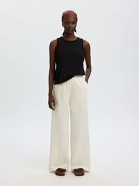 100% COTTON TANK TOP, Black, highres