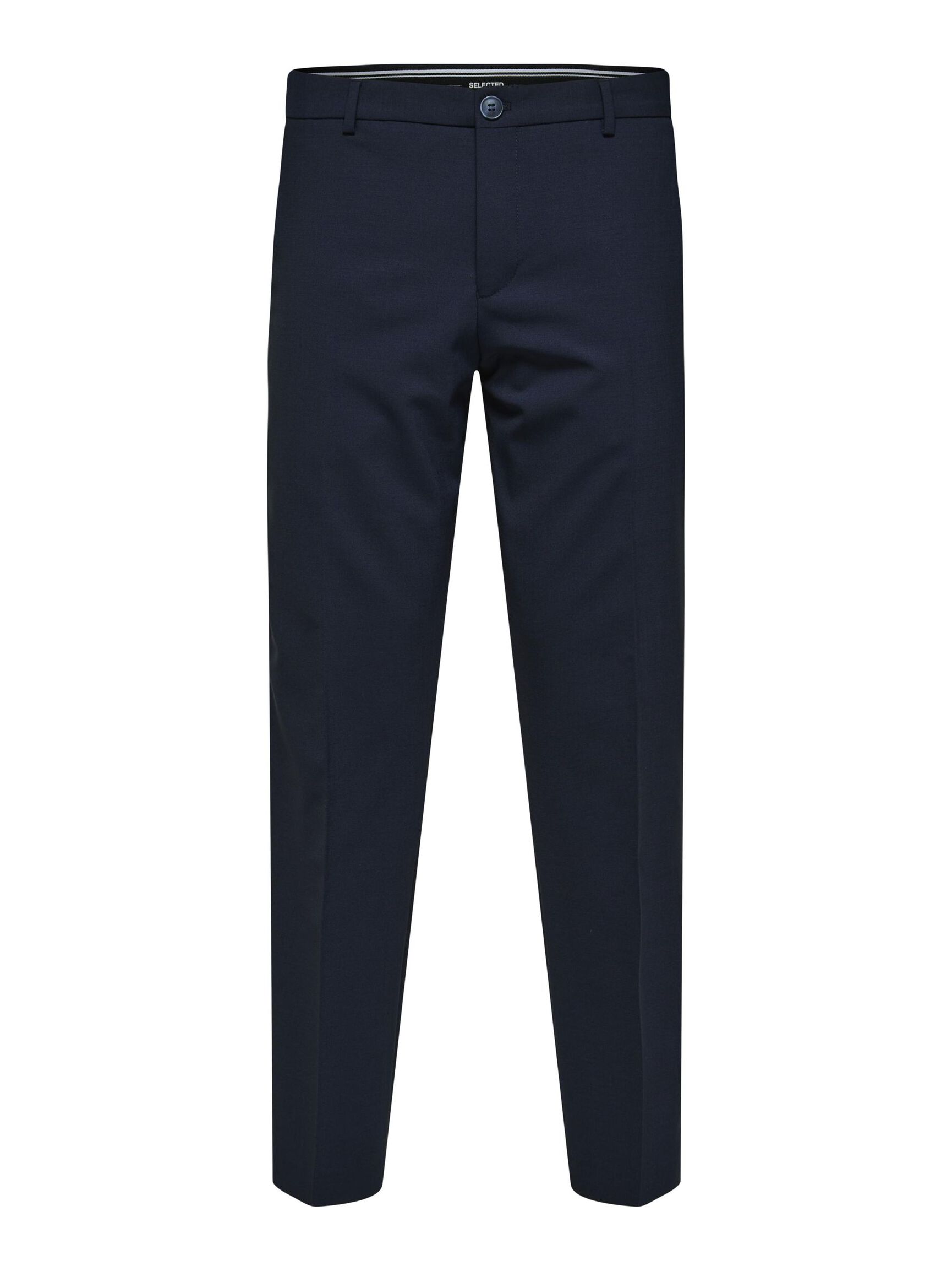 SLIM FIT WOOL BLEND SUIT TROUSERS, Navy Blazer, highres