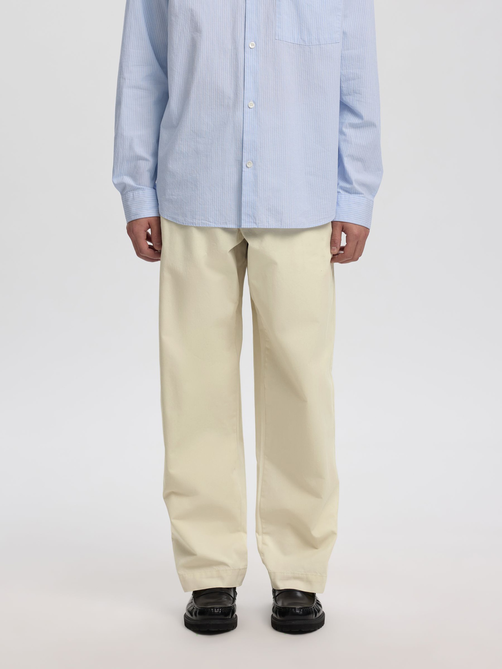 LOOSE FIT CHINOS, Dawn Blue, highres