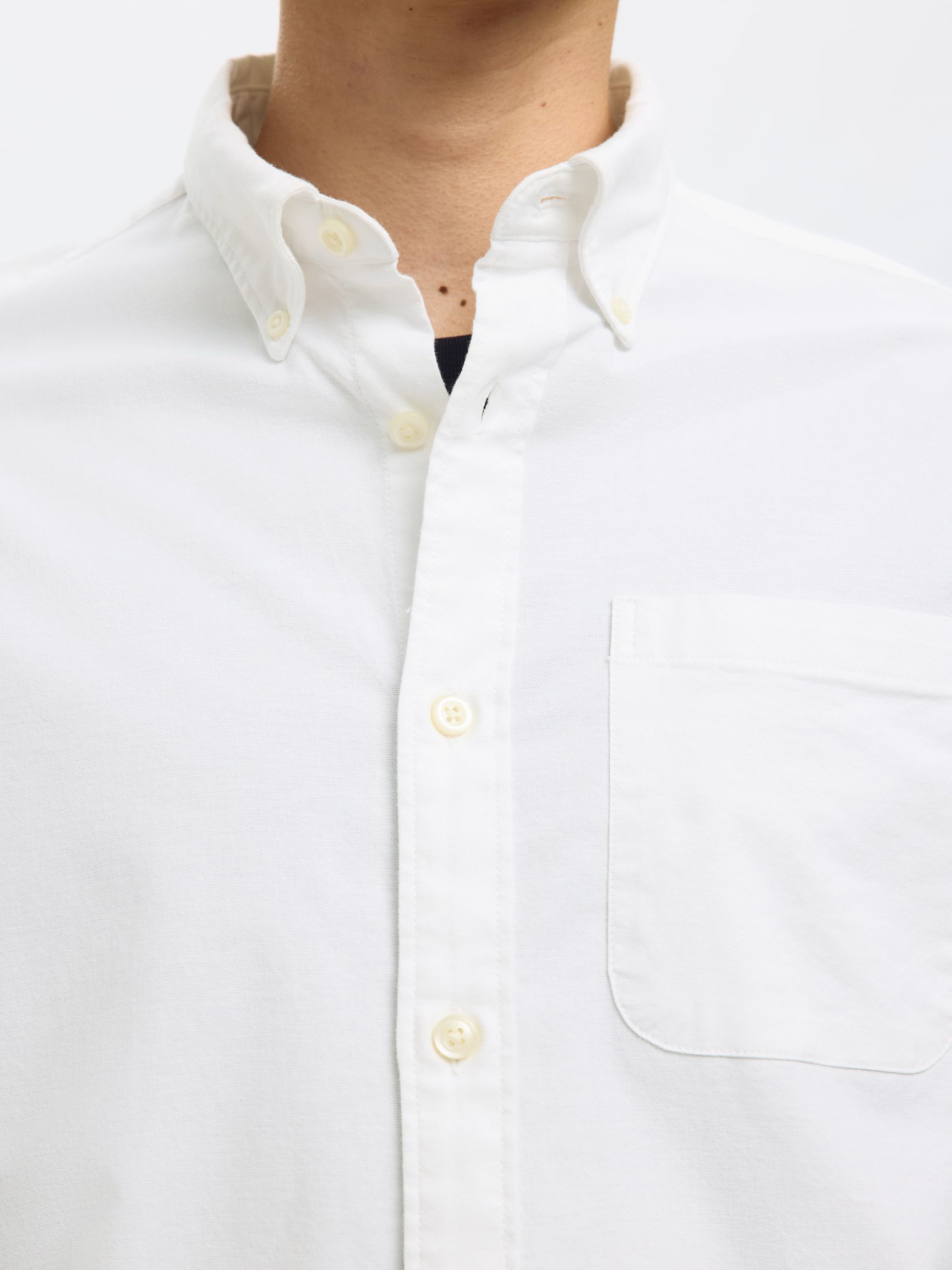OXFORD SHIRT, White, highres