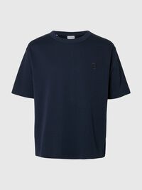 CORTE RELAJADO CAMISETA DE CUELLO REDONDO, Outer Space, highres
