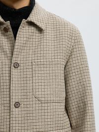 MÉLANGE DE LAINE BLAZER, Light Grey Melange, highres