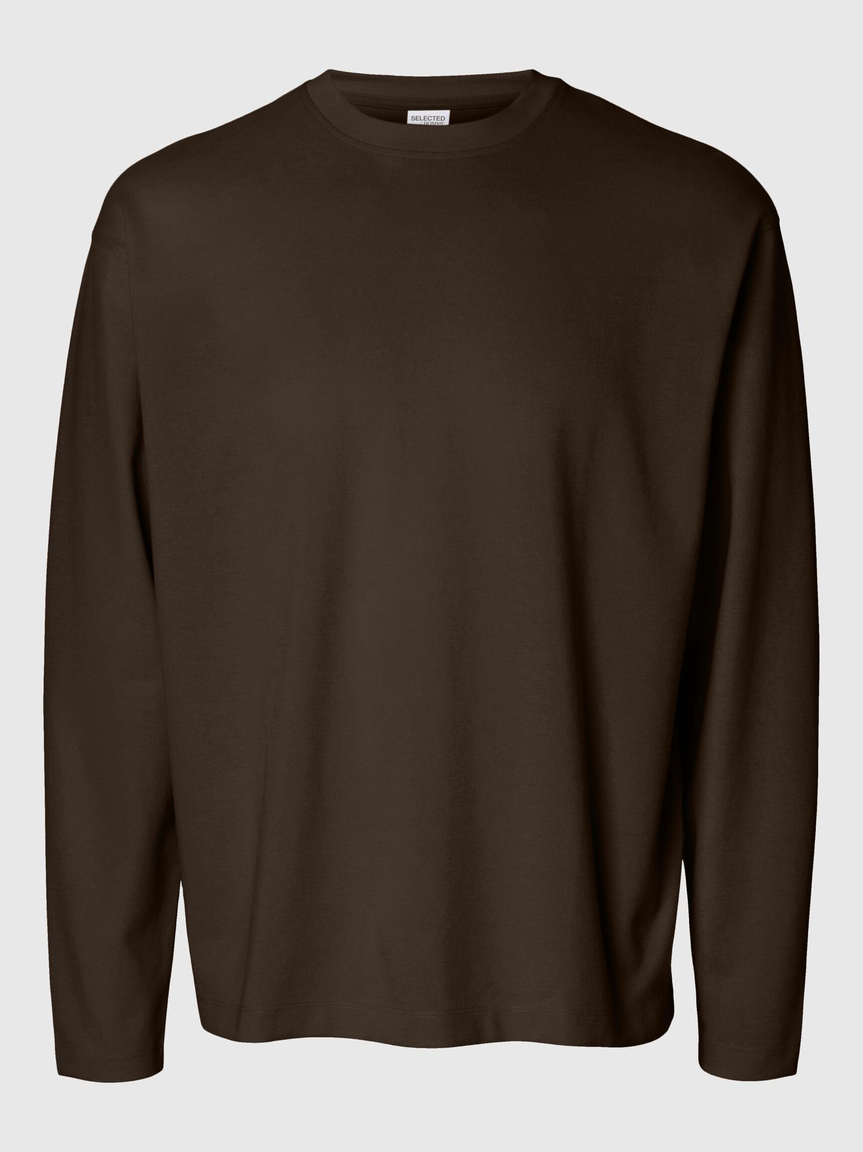 LOOSE FIT  LONG-SLEEVED T-SHIRT, Demitasse, highres