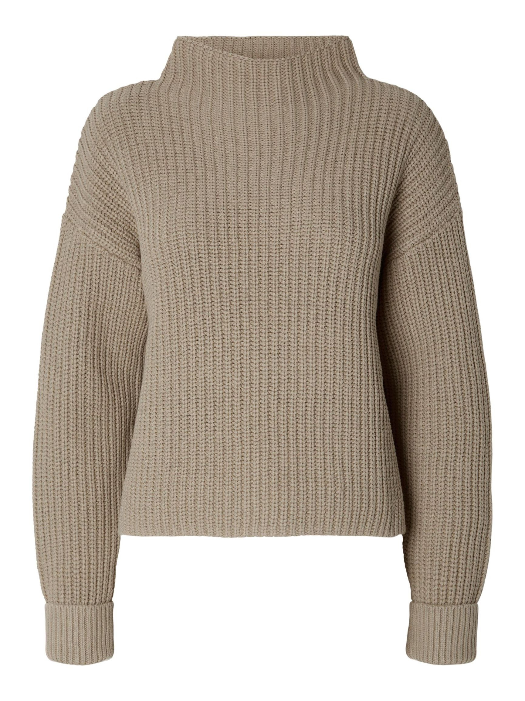 OVERSIZED JUMPER, Greige, highres