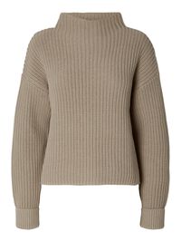 OVERSIZED JUMPER, Greige, highres