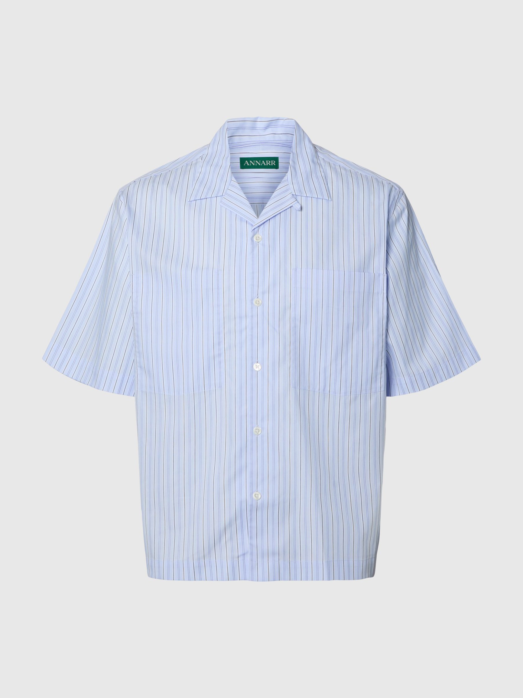 BOXY FIT KURZARMHEMD, Cashmere Blue, highres