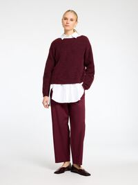 WOLLGEMISCH U-BOOT-AUSSCHNITT PULLOVER, Zinfandel, highres