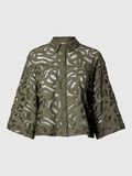Selected BRODERIE ANGLAISE CROPPED SHIRT, Olivine, highres - 16094025_Olivine_001.jpg