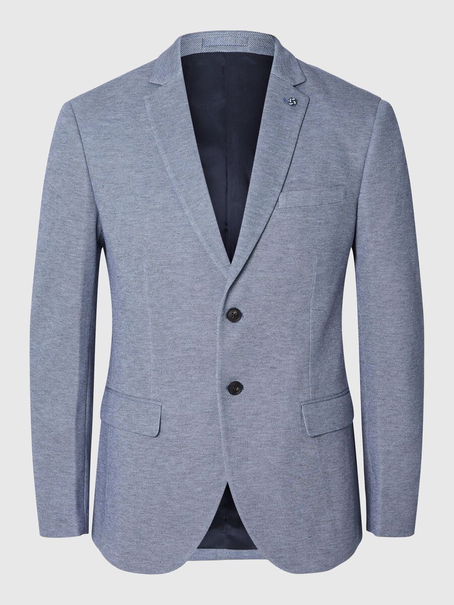 Selected ENKELTRADET SLIM-FIT BLAZER, Chambray Blue, highres - 16094544_ChambrayBlue_001.jpg