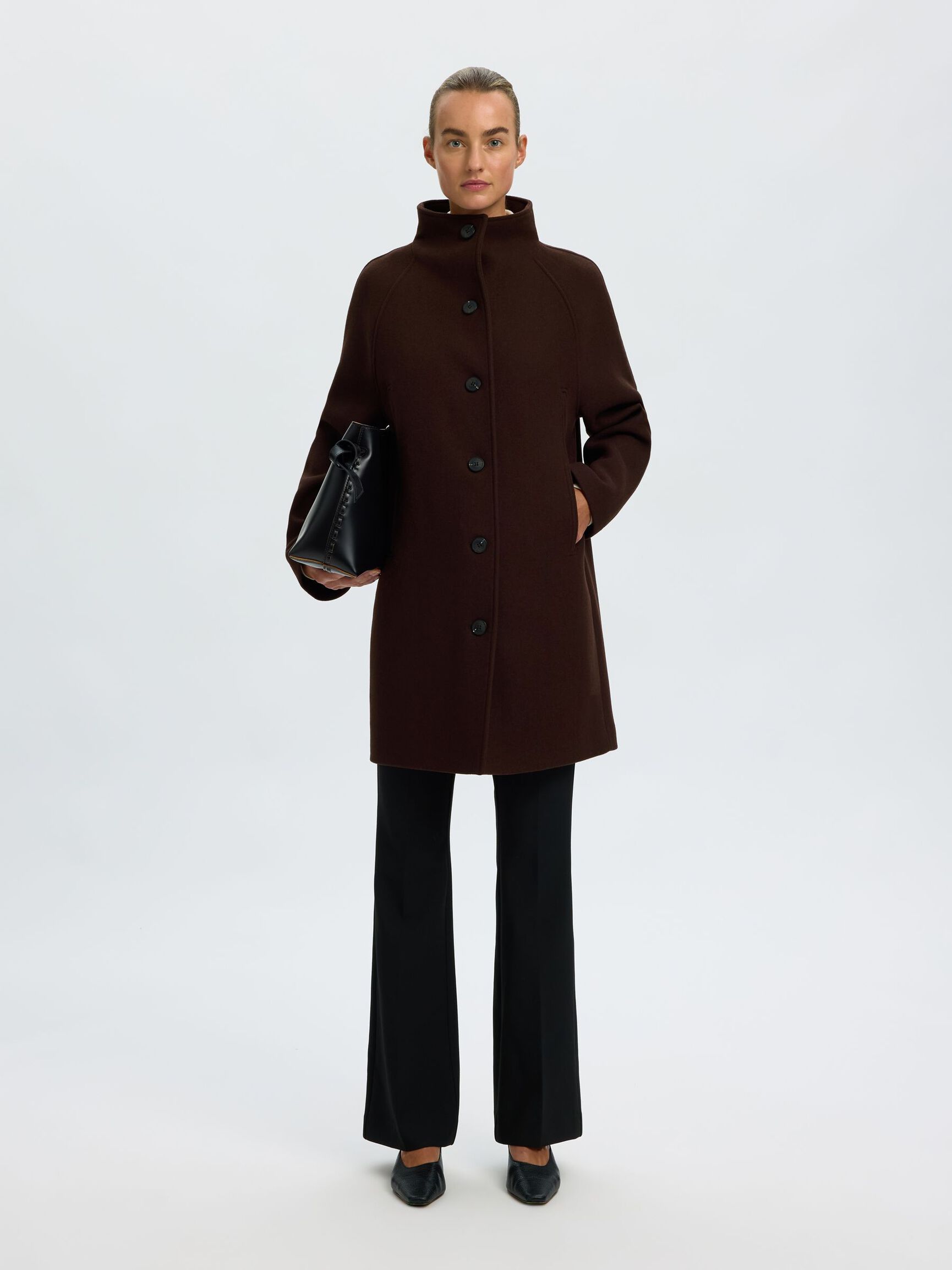 WOOL BLEND COAT, Delicioso, highres