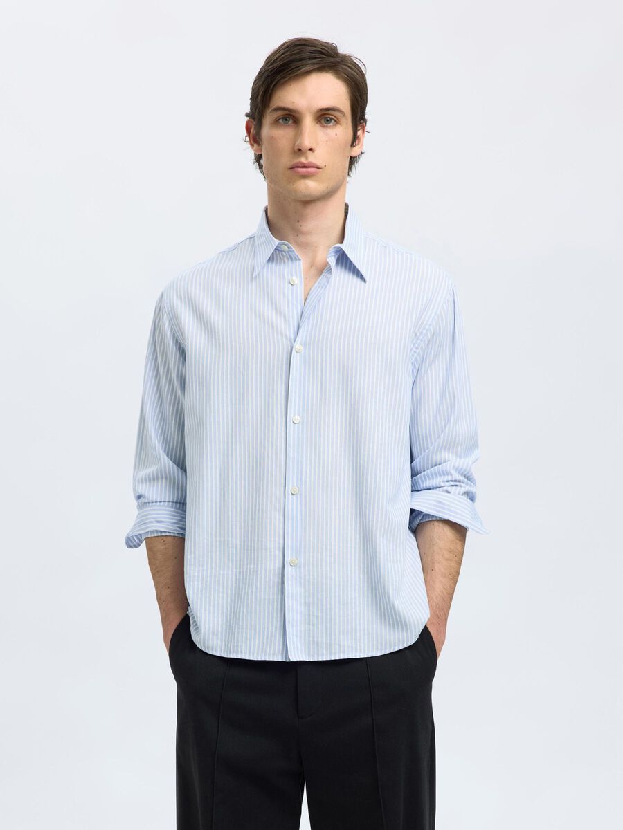 Selected RELAXED FIT  SHIRT, Light Blue, highres - 16097685_LightBlue_1183900_003.jpg
