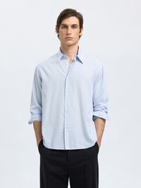 RELAXED FIT  SHIRT, Light Blue, highres