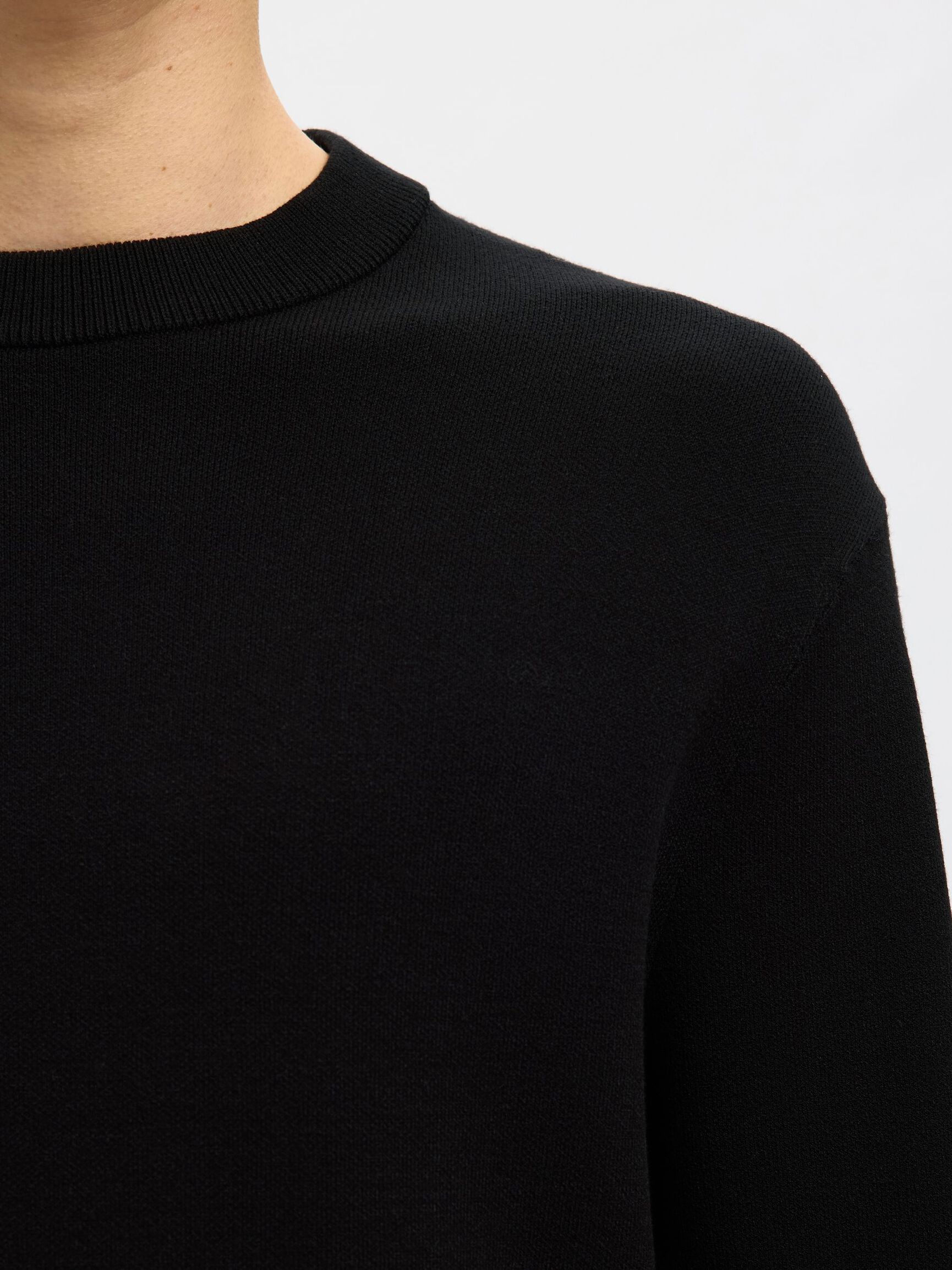 RELAXED FIT PULLOVER, Black, highres
