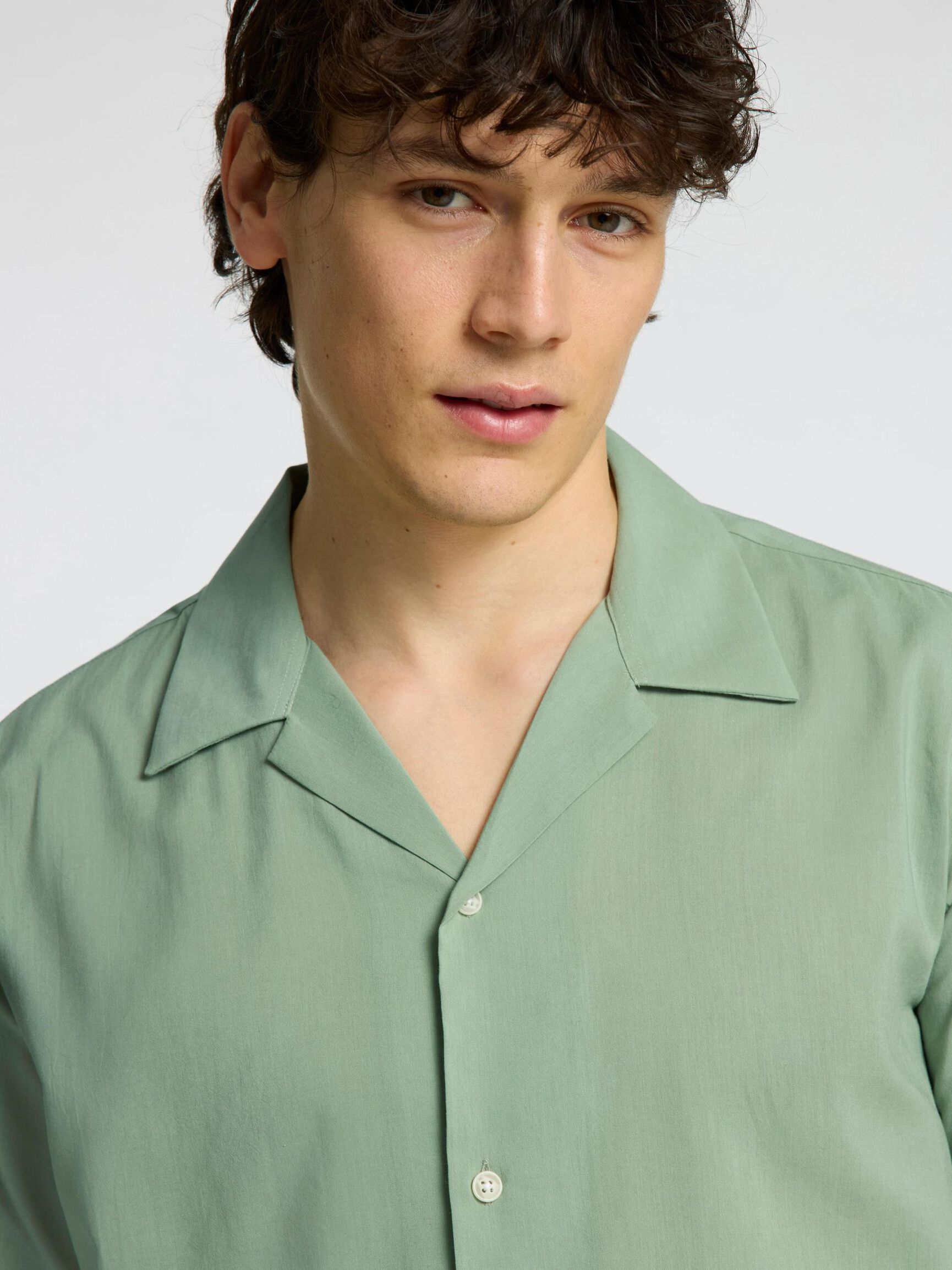 CUBAN COLLAR HEMD, Iceberg Green, highres