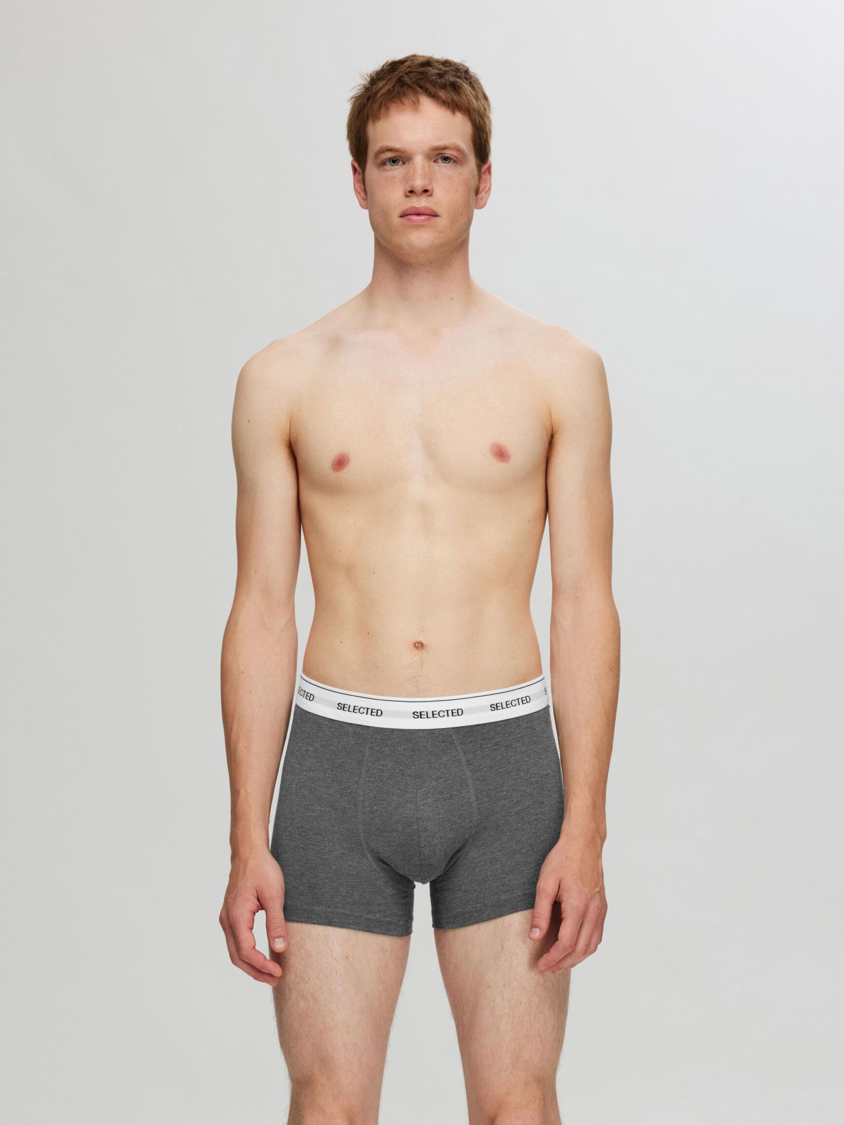 LOT DE 3 BOXERS, Medium Grey Melange, highres