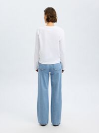 HELLBLAUE WIDE FIT JEANS, Light Blue Denim, highres