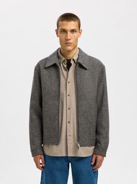 WOLLMIX KURZJACKE, Black, highres