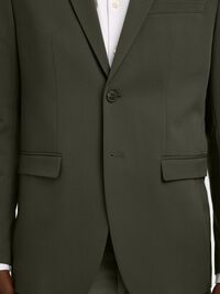 VISCOSE BLEND SLIM FIT BLAZER, Forest Night, highres