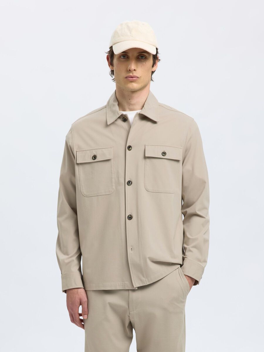 Selected LONG SLEEVED OVERSHIRT, Pure Cashmere, highres - 16099821_PureCashmere_003.jpg