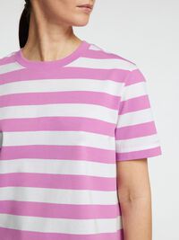 STRIPED BOXY FIT T-SHIRT, First Bloom, highres