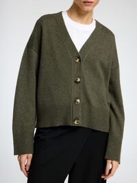 ULDBLANDING STRIKKET CARDIGAN, Kalamata, highres