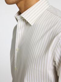 SLIM FIT SKJORTE, Sand, highres