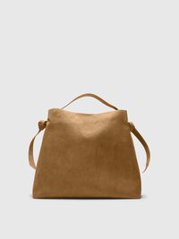 LARGE SUEDE BAG, Tan, highres