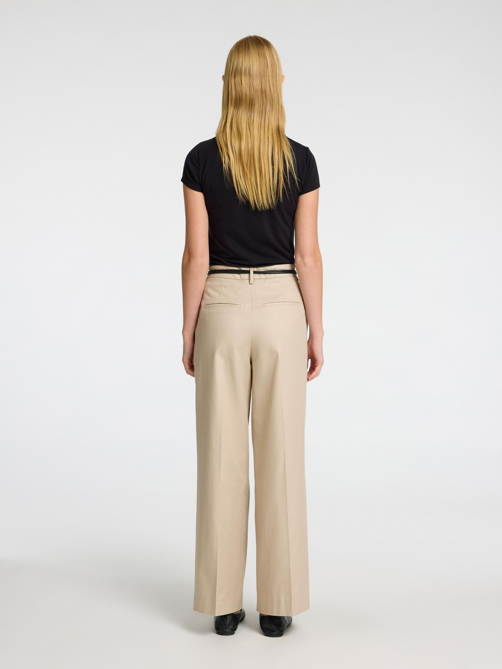 EXTRA WIDE LEG HIGH WAISTED TROUSERS, Island Fossil, highres